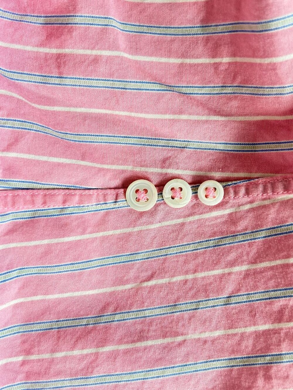 Ralph Lauren Pink Striped Oxford Button Down Shirt Mens XL - Picture 6 of 7